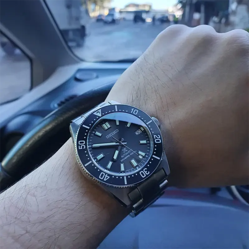 Seiko Prospex Diver’s Dark Grey Dial Automatic Men’s Watch- SPB143J1